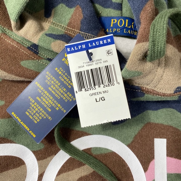 Polo Ralph Lauren 1992 Camouflage Hoodie Sweater - Picture 13 of 16